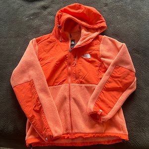 Orange North Face Denali jacket size M womens